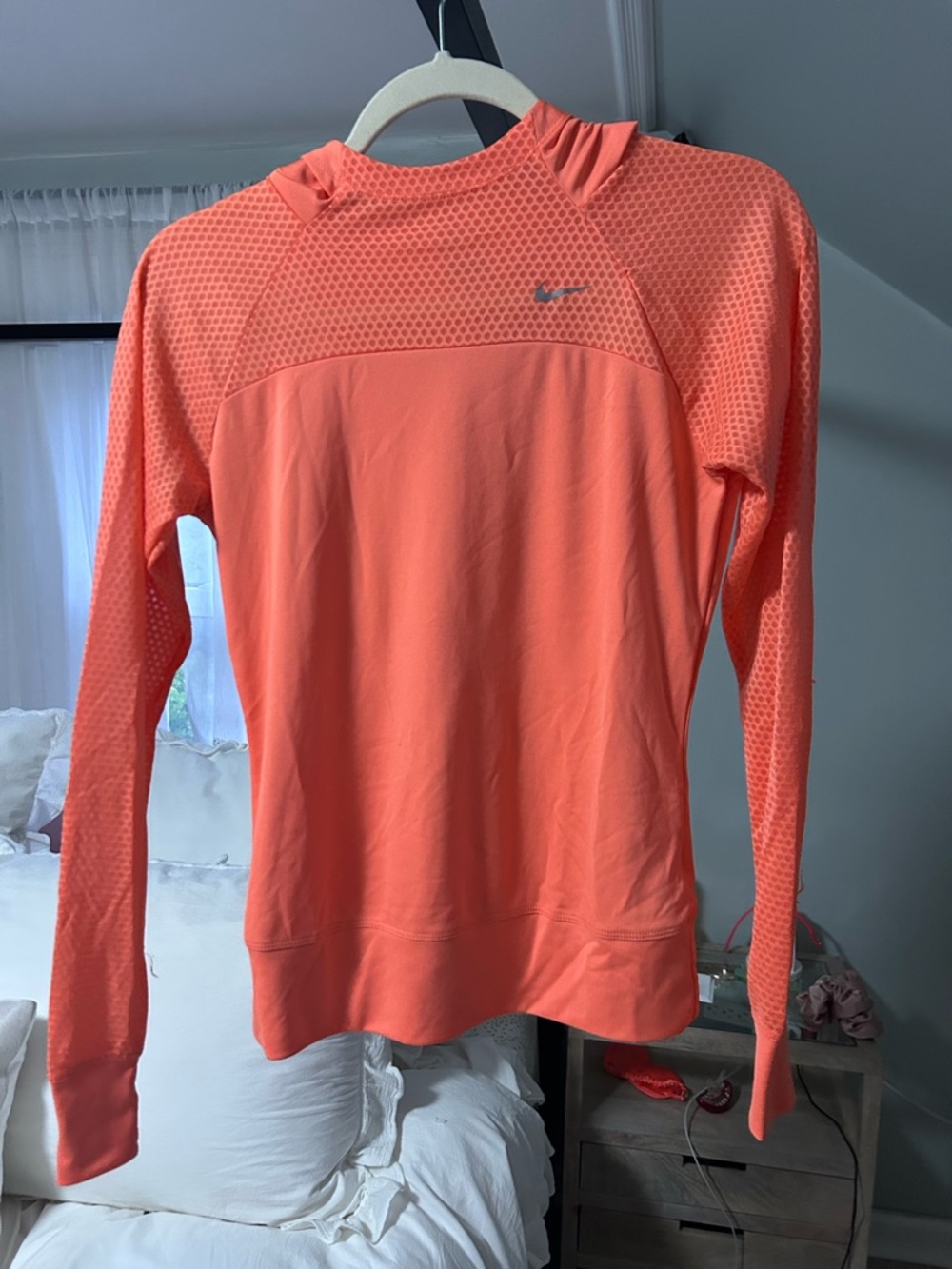 Nike Women’s Coral Long Sleeve Hooded Training Top